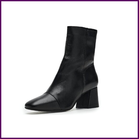 Shoes - Leather Ankle Boots Size 6-11, 6-Inch Shaft Height